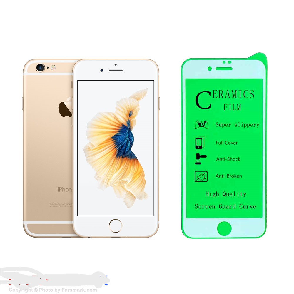 گلس سرامیکی IPHONE 6 / IPHONE 6S - سفید