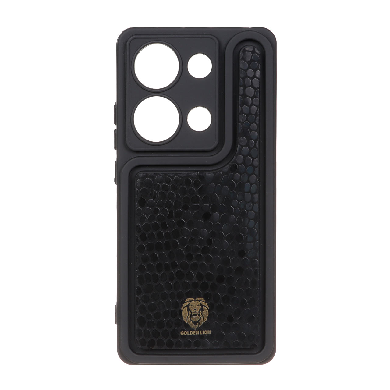 قاب Solid Case منحنی پوست ماری Xiaomi Redmi Note 14S / Note 13 Pro 4G / M6 Pro 4G - مشکی