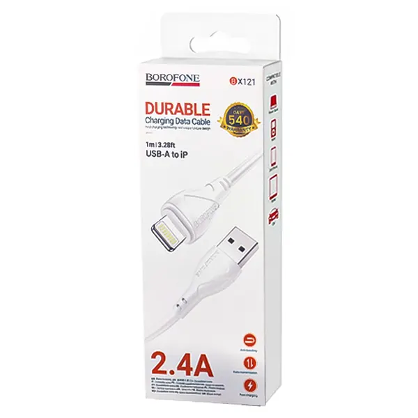 کابل USB به لایتنینگ بروفون مدل BX121 طول 1 متر