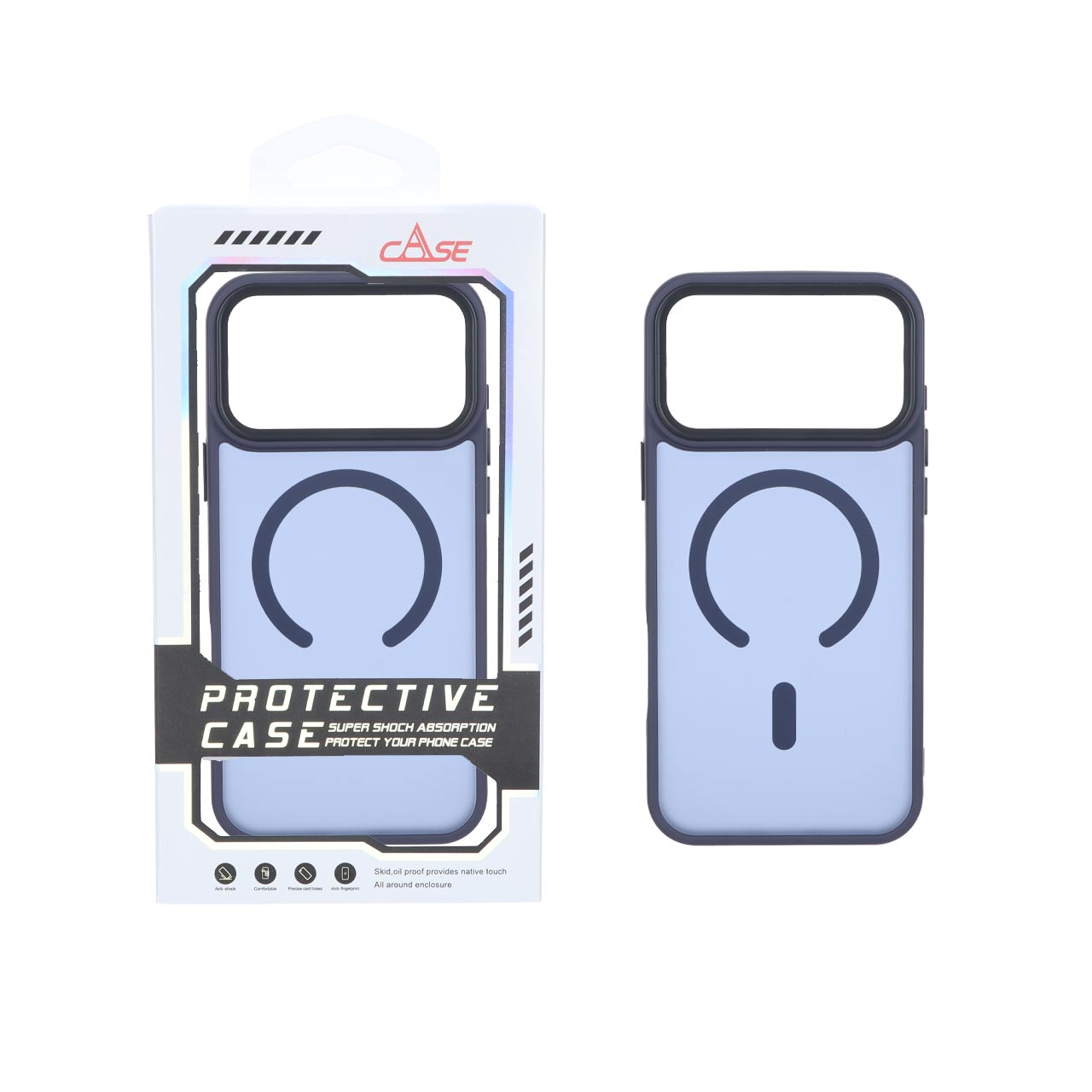 قاب اورجینال Protective Case مات MagSafe بلک لنز Apple iPhone 17 Pro Max / iPhone 18 Pro Max - سرمه ای