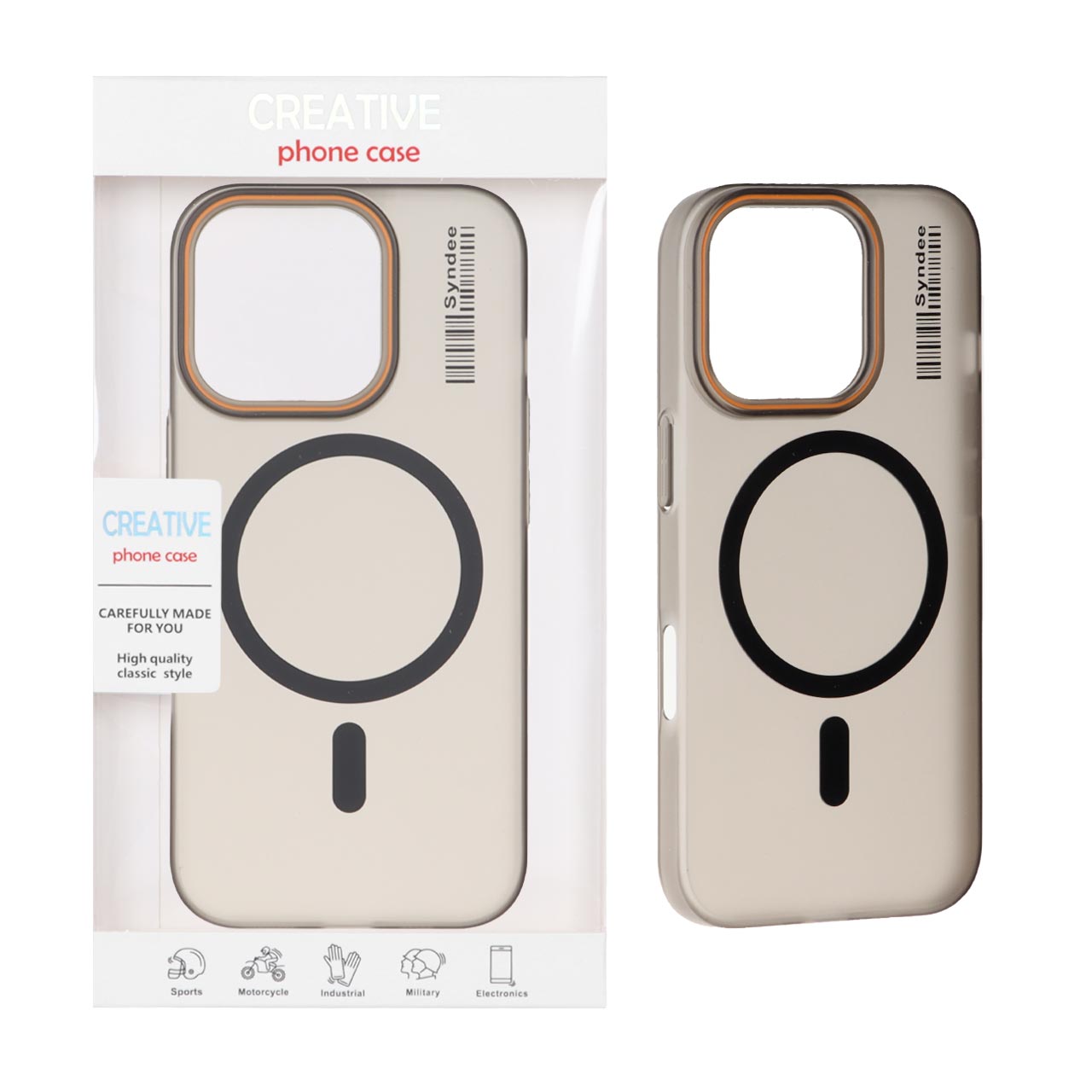 قاب اورجینال Syndee پشت مات MagSafe مدل Apple iPhone 16 Pro - مشکی
