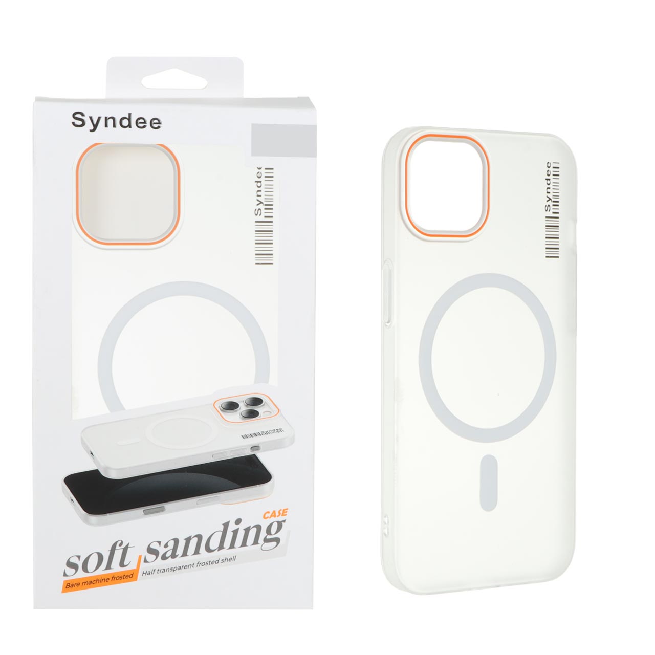 قاب اورجینال Syndee پشت مات MagSafe مدل Apple iPhone 13 / iPhone 14 - سفید
