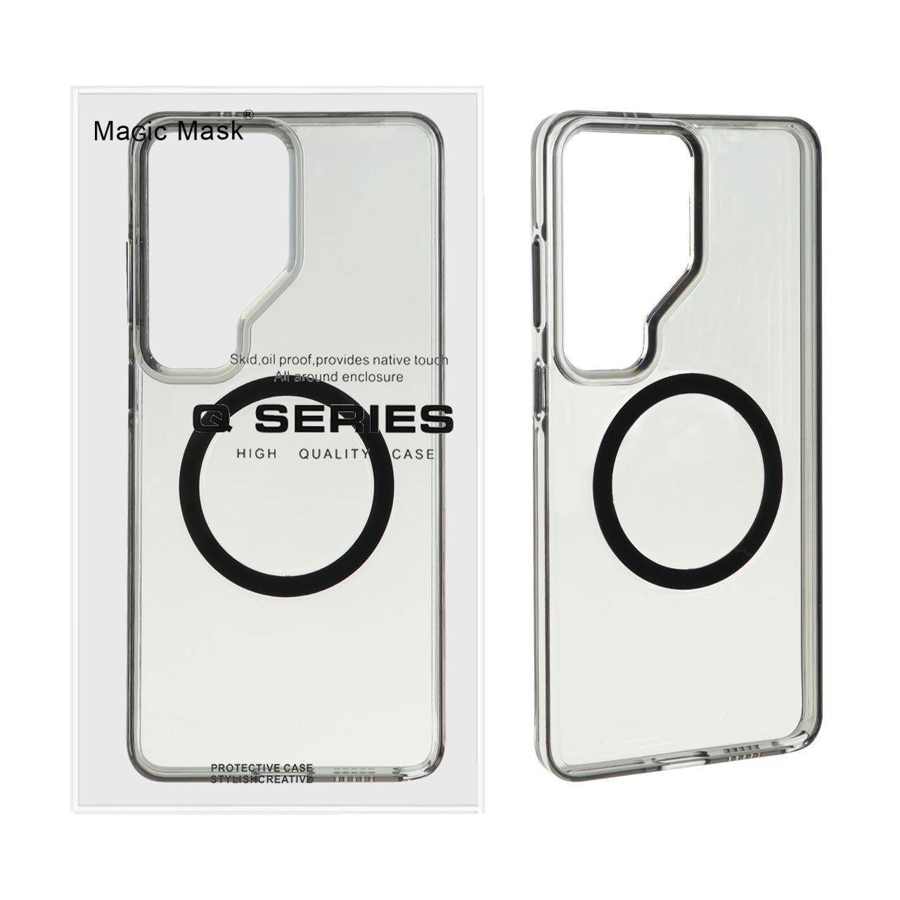 قاب اورجینال Magic Mask پشت سخت دودی MagSafe مدل Samsung Galaxy S26 Ultra