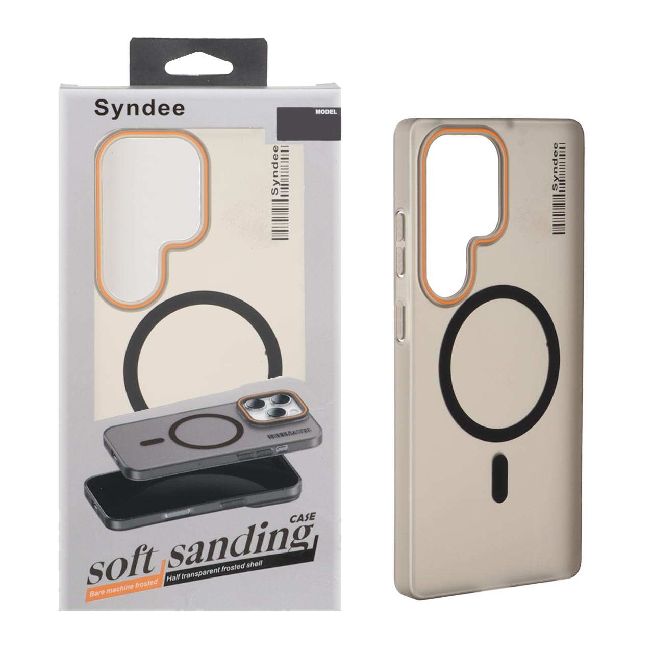 قاب اورجینال Syndee پشت مات MagSafe مدل Samsung Galaxy S25 Ultra - مشکی