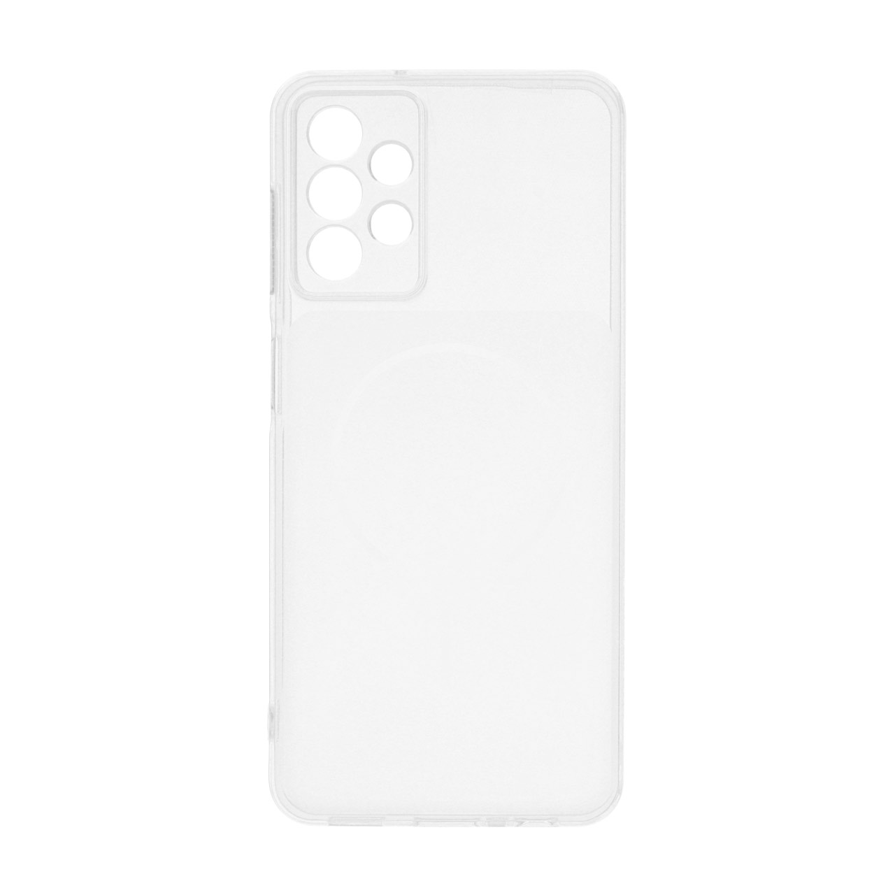 قاب ژله ای شفاف مستطیلی طرح مگ سیف محافظ لنزدار Samsung Galaxy A13 4G