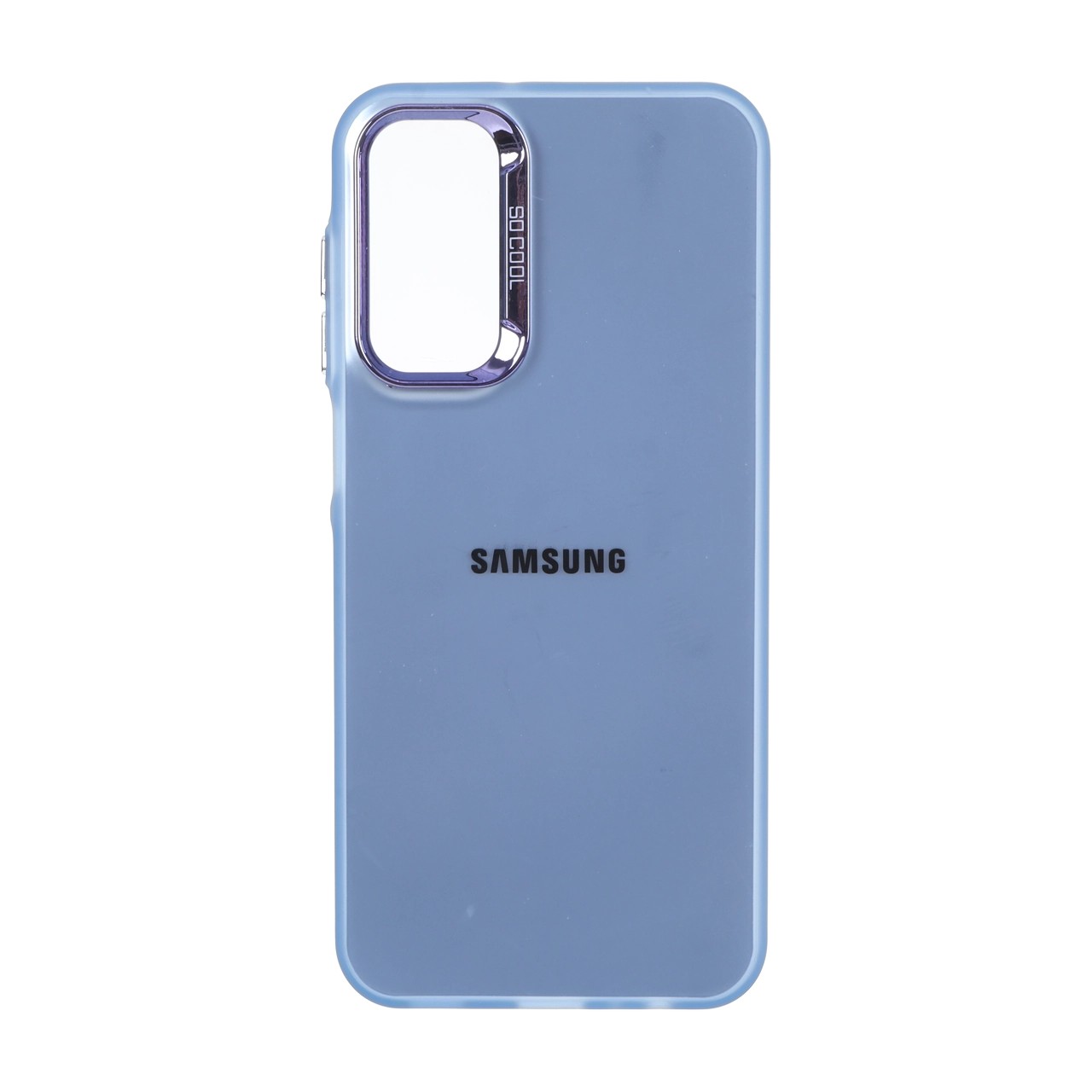 قاب SO COOL لنز متال لوگودار Samsung Galaxy A15 - آبی