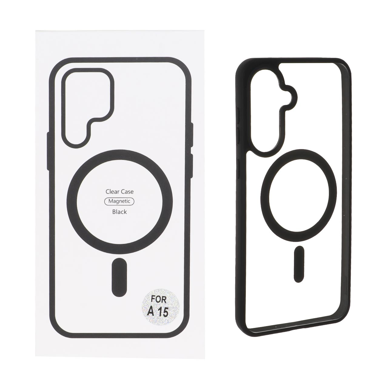 قاب شفاف Samsung Galaxy A37 / A56 / A36 با قابلیت شارژ MagSafe - مشکی