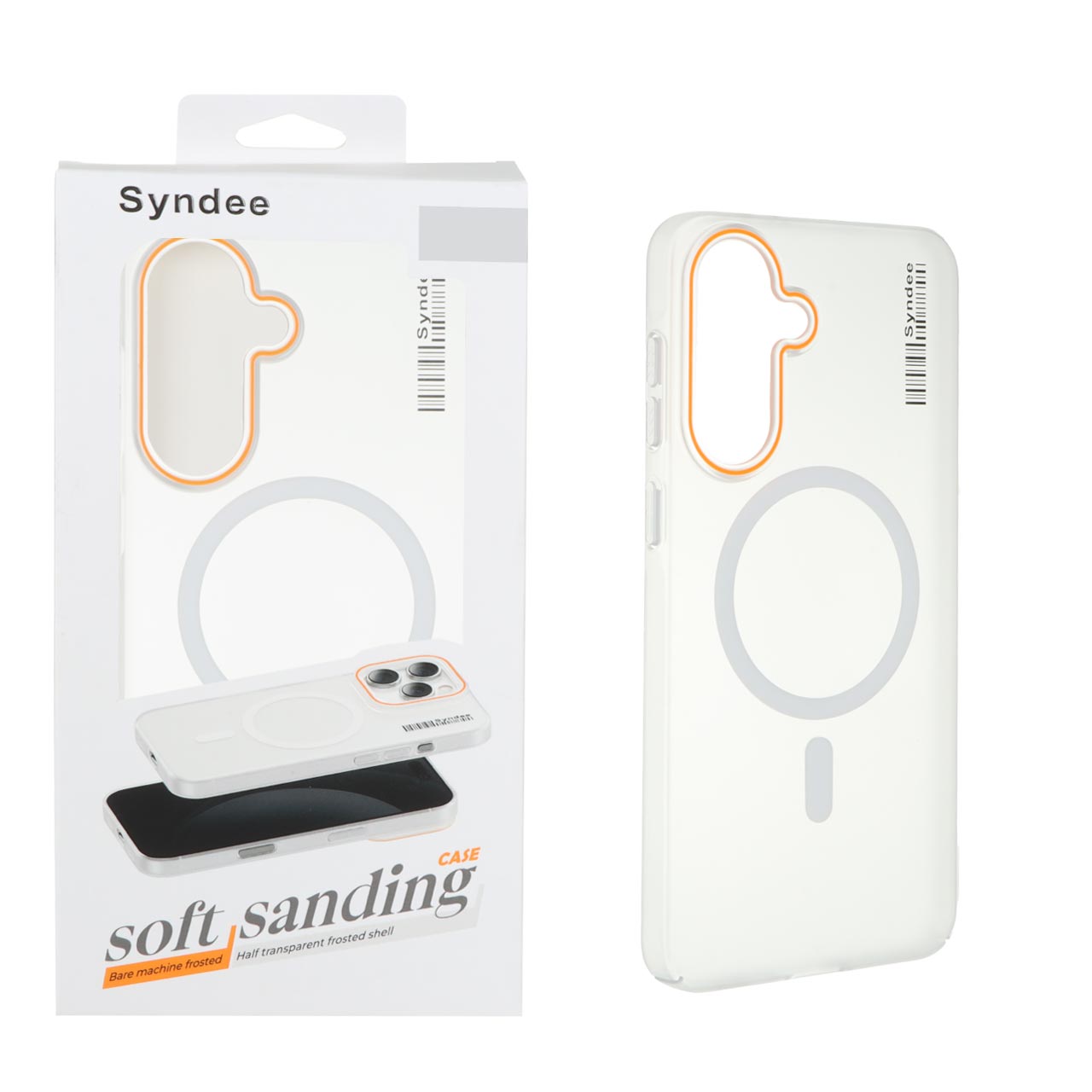 قاب اورجینال Syndee پشت مات MagSafe مدل Samsung Galaxy A37 / A56 / A36 - سفید