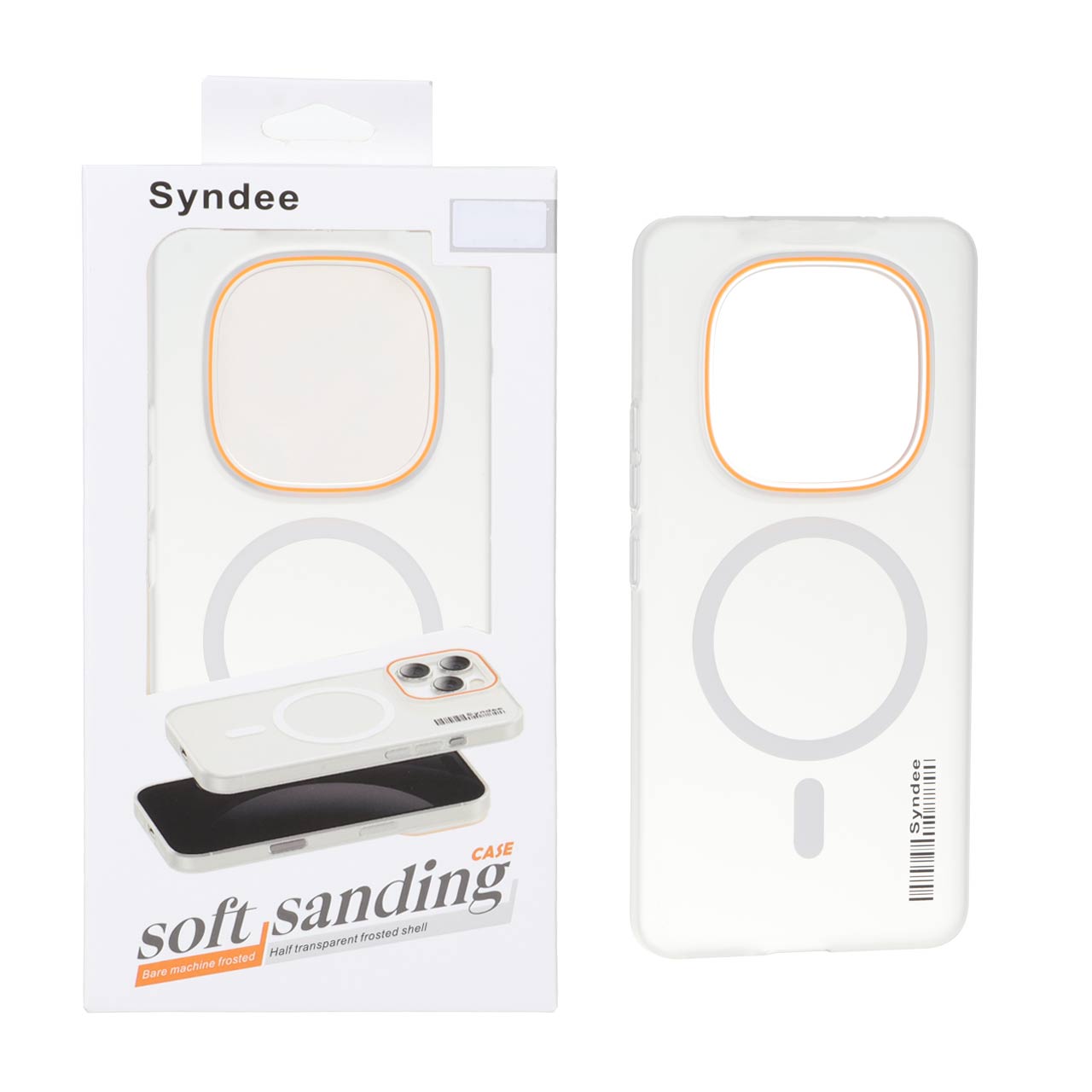قاب اورجینال Syndee پشت مات MagSafe مدل Xiaomi Redmi Note 15 Pro 4G - سفید