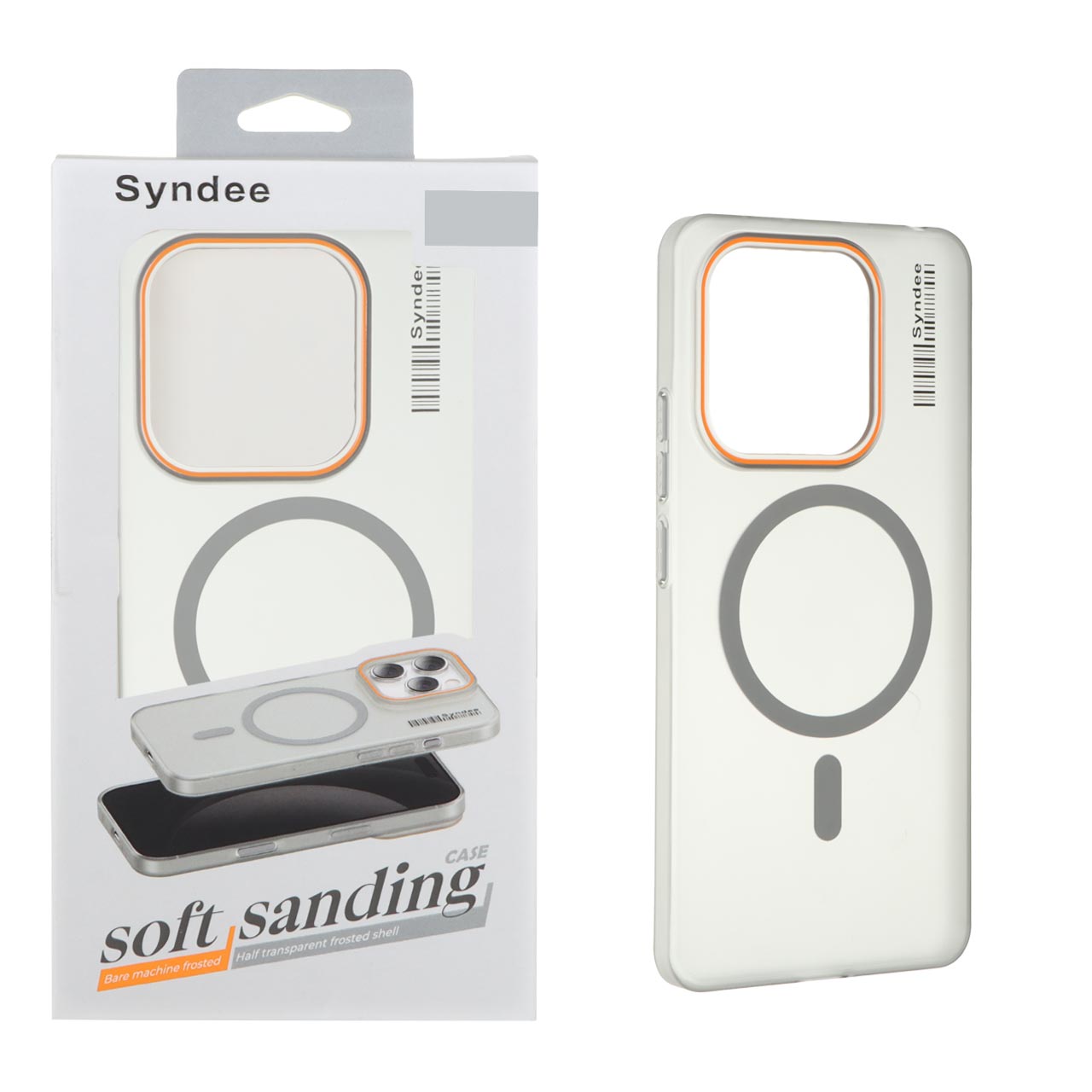 قاب اورجینال Syndee پشت مات MagSafe مدل Xiaomi Redmi Note 14 4G - خاکستری